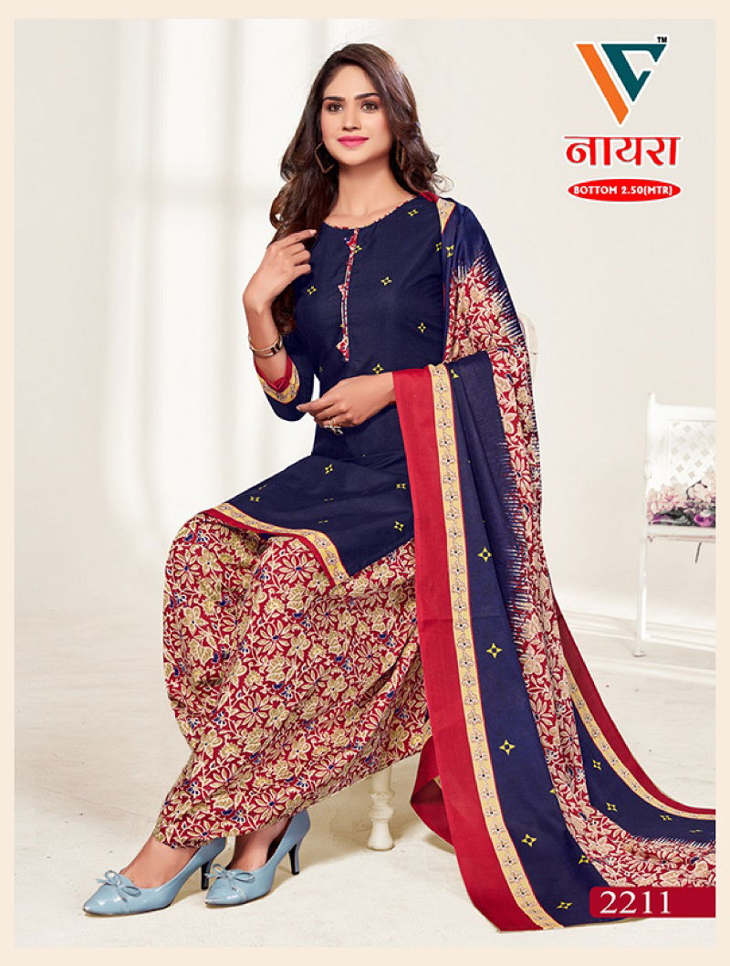 C Nayra Vol 22 By Vandana Cotton Printed Dress Material Wholesale Online
